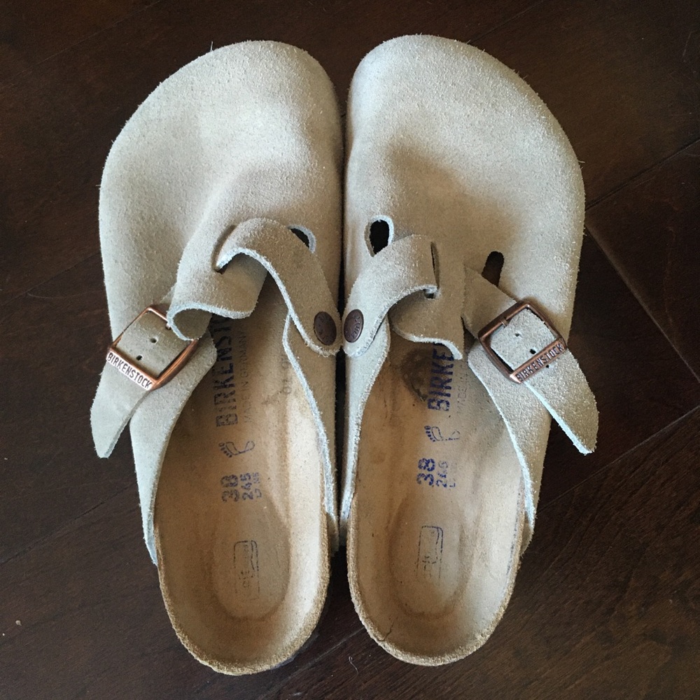 Boston Suede Birkenstock’s with Soft Footbed
